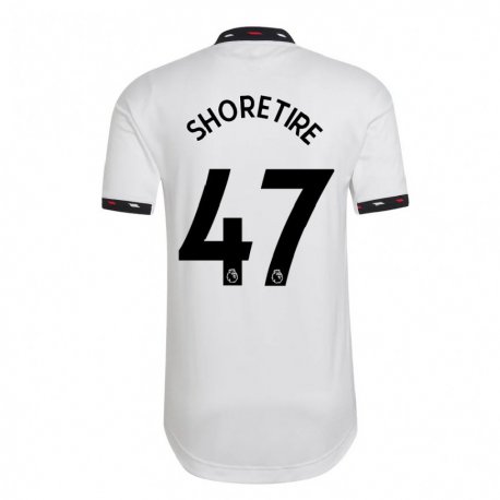 Kandiny Miesten Shola Shoretire #47 Valkoinen Vieraspaita 2022/23 Lyhythihainen Paita T-paita