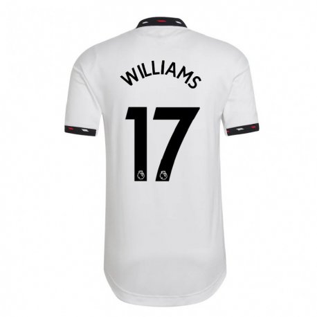 Kandiny Miesten Rachel Williams #17 Valkoinen Vieraspaita 2022/23 Lyhythihainen Paita T-paita
