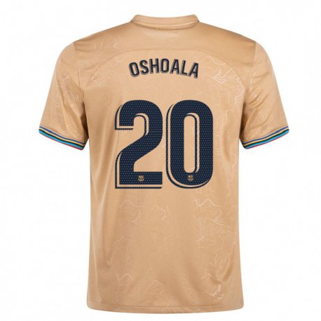 Kandiny Miesten Asisat Oshoala #20 Kulta Vieraspaita 2022/23 Lyhythihainen Paita T-paita