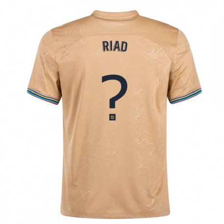Kandiny Miesten Chadi Riad #0 Kulta Vieraspaita 2022/23 Lyhythihainen Paita T-paita