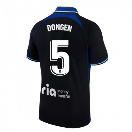 Kandiny Miesten Merel Van Dongen #5 Musta Valkoinen Sininen Vieraspaita 2022/23 Lyhythihainen Paita T-paita