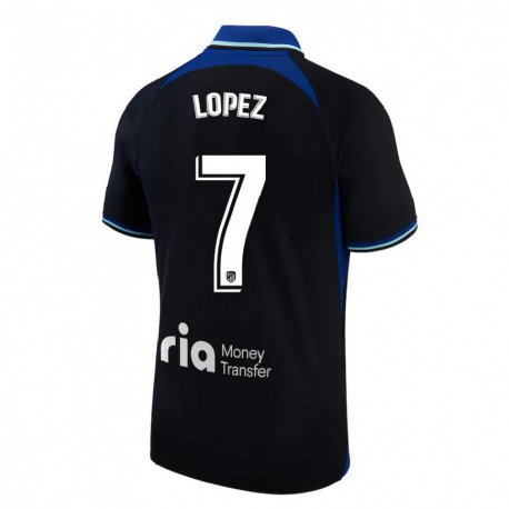 Kandiny Miesten Maitane Lopez #7 Musta Valkoinen Sininen Vieraspaita 2022/23 Lyhythihainen Paita T-paita