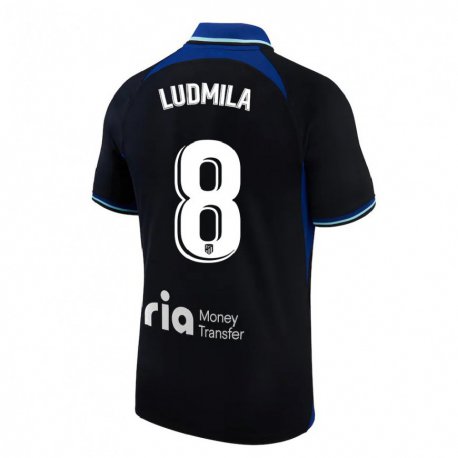Kandiny Miesten Ludmila #8 Musta Valkoinen Sininen Vieraspaita 2022/23 Lyhythihainen Paita T-paita