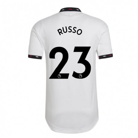 Kandiny Miesten Alessia Russo #23 Valkoinen Vieraspaita 2022/23 Lyhythihainen Paita T-paita
