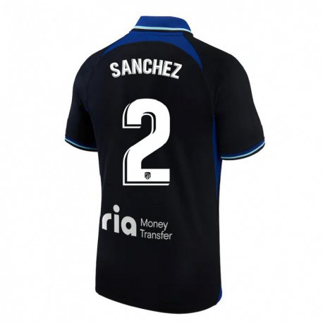 Kandiny Miesten Ricard Sanchez #2 Musta Valkoinen Sininen Vieraspaita 2022/23 Lyhythihainen Paita T-paita