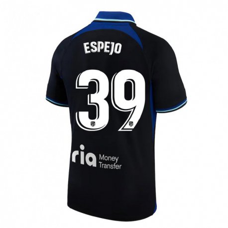 Kandiny Miesten Diego Espejo #39 Musta Valkoinen Sininen Vieraspaita 2022/23 Lyhythihainen Paita T-paita