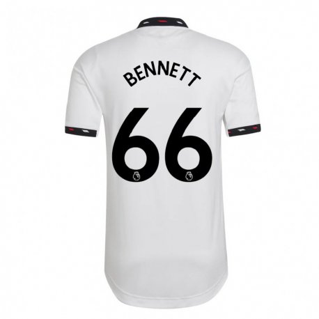 Kandiny Miesten Rhys Bennett #66 Valkoinen Vieraspaita 2022/23 Lyhythihainen Paita T-paita
