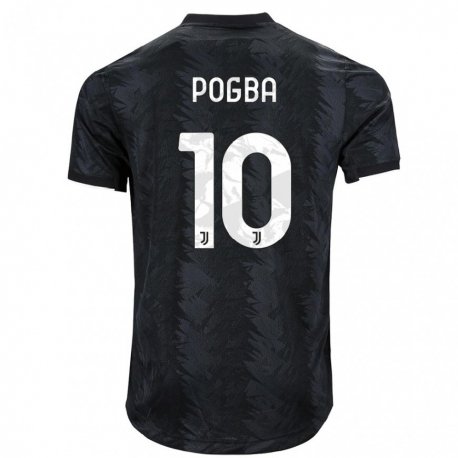Kandiny Miesten Paul Pogba #10 Tumma Musta Vieraspaita 2022/23 Lyhythihainen Paita T-paita