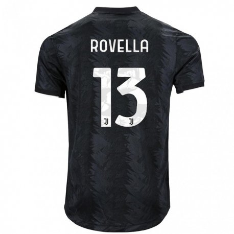 Kandiny Miesten Nicolo Rovella #13 Tumma Musta Vieraspaita 2022/23 Lyhythihainen Paita T-paita