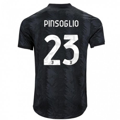 Kandiny Miesten Carlo Pinsoglio #23 Tumma Musta Vieraspaita 2022/23 Lyhythihainen Paita T-paita