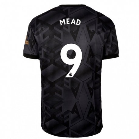 Kandiny Miesten Beth Mead #9 Musta Harmaa Vieraspaita 2022/23 Lyhythihainen Paita T-paita