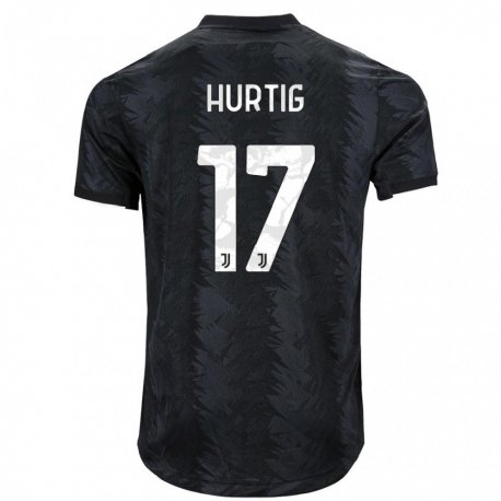 Kandiny Miesten Lina Hurtig #17 Tumma Musta Vieraspaita 2022/23 Lyhythihainen Paita T-paita