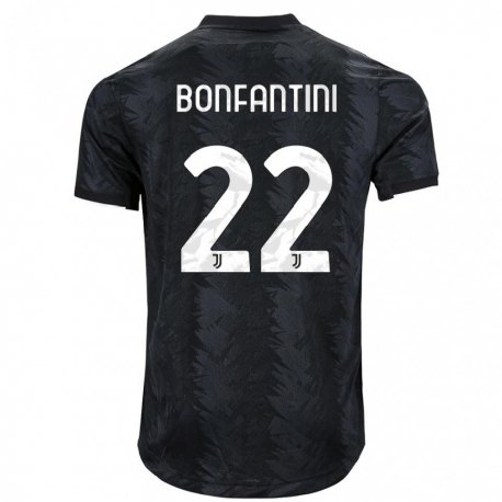 Kandiny Miesten Agnese Bonfantini #22 Tumma Musta Vieraspaita 2022/23 Lyhythihainen Paita T-paita