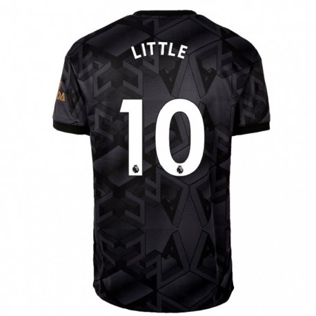 Kandiny Miesten Kim Little #10 Musta Harmaa Vieraspaita 2022/23 Lyhythihainen Paita T-paita