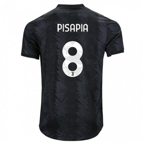 Kandiny Miesten Luciano Pisapia #8 Tumma Musta Vieraspaita 2022/23 Lyhythihainen Paita T-paita