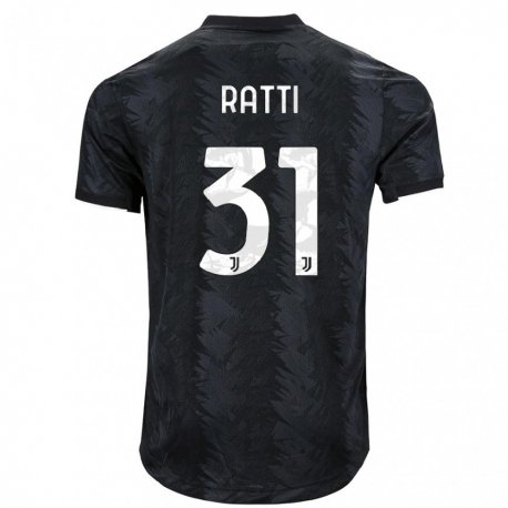 Kandiny Miesten Leonardo Ratti #31 Tumma Musta Vieraspaita 2022/23 Lyhythihainen Paita T-paita