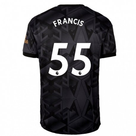 Kandiny Miesten Jack Henry Francis #55 Musta Harmaa Vieraspaita 2022/23 Lyhythihainen Paita T-paita
