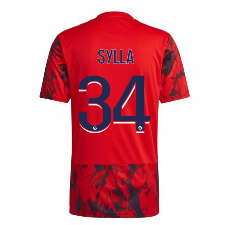 Kandiny Miesten Kysha Sylla #34 Punainen Avaruus Vieraspaita 2022/23 Lyhythihainen Paita T-paita