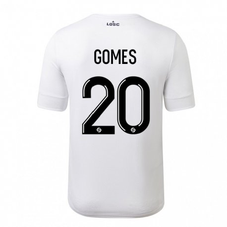 Kandiny Miesten Angel Gomes #20 Valkoinen Crimson Vieraspaita 2022/23 Lyhythihainen Paita T-paita