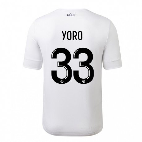 Kandiny Miesten Leny Yoro #33 Valkoinen Crimson Vieraspaita 2022/23 Lyhythihainen Paita T-paita