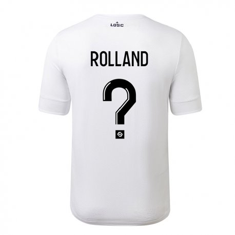 Kandiny Miesten Baptiste Rolland #0 Valkoinen Crimson Vieraspaita 2022/23 Lyhythihainen Paita T-paita