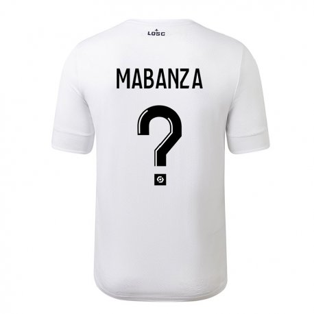 Kandiny Miesten Carmel Mabanza #0 Valkoinen Crimson Vieraspaita 2022/23 Lyhythihainen Paita T-paita