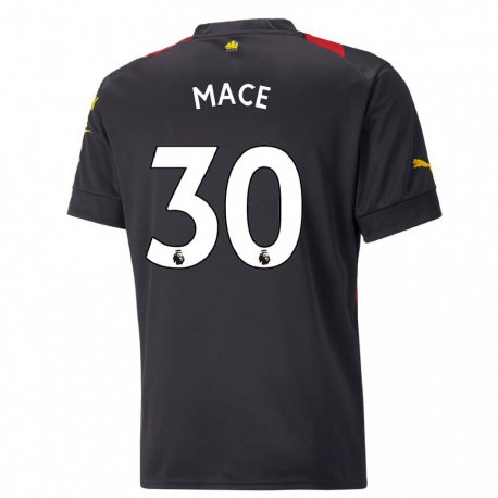 Kandiny Miesten Ruby Mace #30 Musta Punainen Vieraspaita 2022/23 Lyhythihainen Paita T-paita