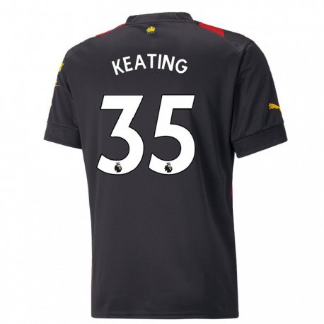 Kandiny Miesten Khiara Keating #35 Musta Punainen Vieraspaita 2022/23 Lyhythihainen Paita T-paita