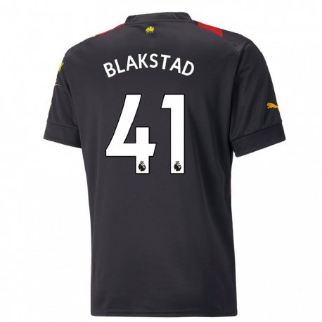 Kandiny Miesten Julie Blakstad #41 Musta Punainen Vieraspaita 2022/23 Lyhythihainen Paita T-paita