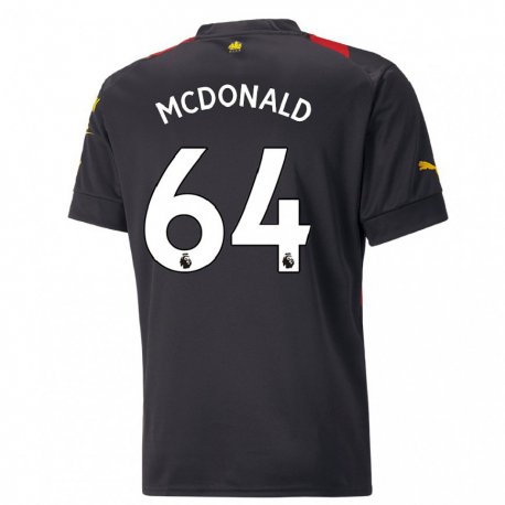 Kandiny Miesten Rowan McDonald #64 Musta Punainen Vieraspaita 2022/23 Lyhythihainen Paita T-paita