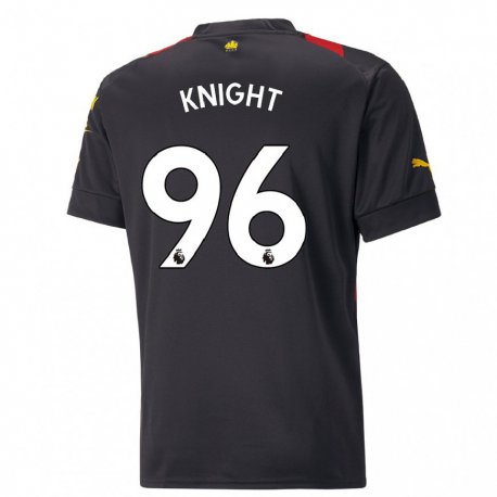 Kandiny Miesten Ben Knight #96 Musta Punainen Vieraspaita 2022/23 Lyhythihainen Paita T-paita