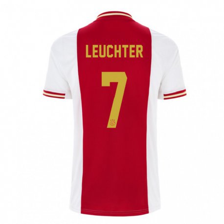 Kandiny Naisten Romée Leuchter #7 Tummanpunainen Valkoinen Kotipaita 2022/23 Lyhythihainen Paita T-paita