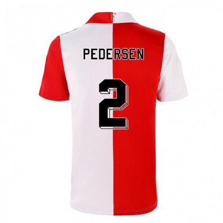 Kandiny Naisten Marcus Pedersen #2 Chili Valkoinen Kotipaita 2022/23 Lyhythihainen Paita T-paita