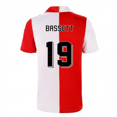 Kandiny Naisten Cole Bassett #19 Chili Valkoinen Kotipaita 2022/23 Lyhythihainen Paita T-paita