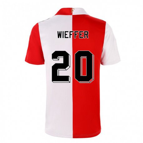Kandiny Naisten Mats Wieffer #20 Chili Valkoinen Kotipaita 2022/23 Lyhythihainen Paita T-paita