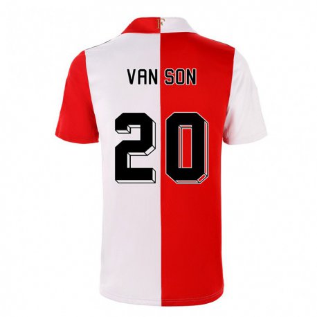 Kandiny Naisten Anne Van Son #20 Chili Valkoinen Kotipaita 2022/23 Lyhythihainen Paita T-paita