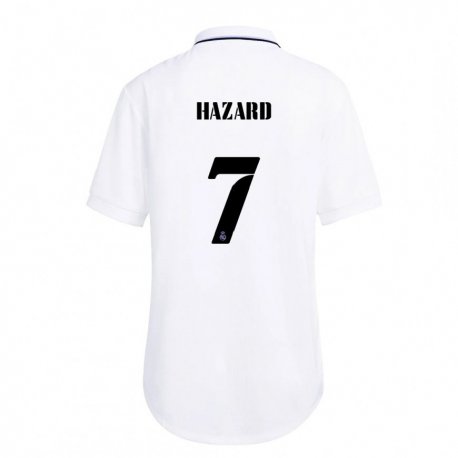 Kandiny Naisten Eden Hazard #7 Valkoinen Violetti Kotipaita 2022/23 Lyhythihainen Paita T-paita
