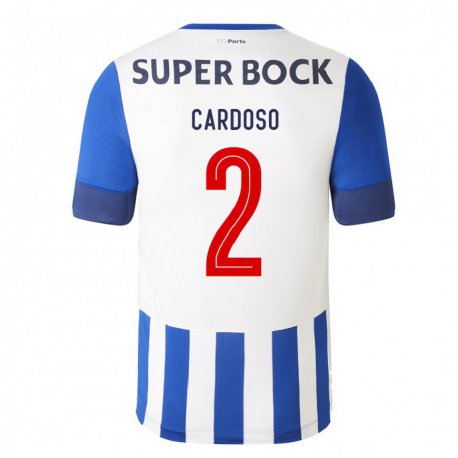 Kandiny Naisten Fabio Cardoso #2 Kuninkaallisen Sininen Kotipaita 2022/23 Lyhythihainen Paita T-paita