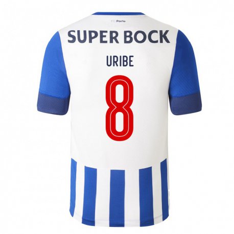 Kandiny Naisten Mateus Uribe #8 Kuninkaallisen Sininen Kotipaita 2022/23 Lyhythihainen Paita T-paita