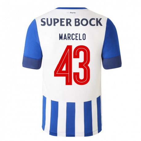 Kandiny Naisten Joao Marcelo #43 Kuninkaallisen Sininen Kotipaita 2022/23 Lyhythihainen Paita T-paita
