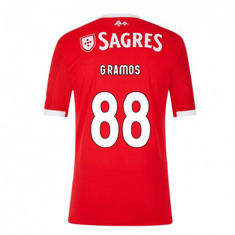 Kandiny Naisten Goncalo Ramos #88 Neon Punainen Kotipaita 2022/23 Lyhythihainen Paita T-paita