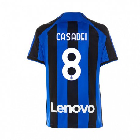 Kandiny Naisten Cesare Casadei #8 Kuninkaallisen Sininen Musta Kotipaita 2022/23 Lyhythihainen Paita T-paita