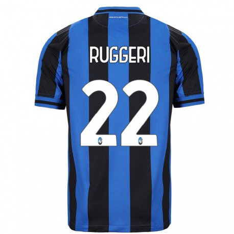 Kandiny Naisten Matteo Ruggeri #22 Sininen Musta Kotipaita 2022/23 Lyhythihainen Paita T-paita
