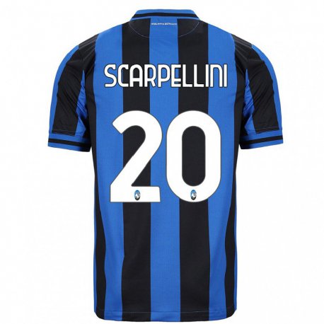 Kandiny Naisten Andrea Scarpellini #20 Sininen Musta Kotipaita 2022/23 Lyhythihainen Paita T-paita