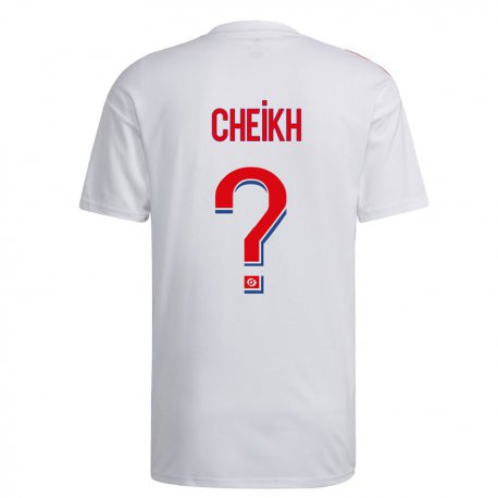 Kandiny Naisten Yanis Cheikh #0 Valkoinen Sininen Punainen Kotipaita 2022/23 Lyhythihainen Paita T-paita