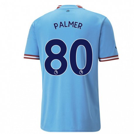Kandiny Naisten Cole Palmer #80 Sininen Punainen Kotipaita 2022/23 Lyhythihainen Paita T-paita