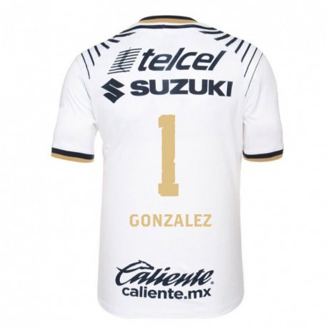 Kandiny Naisten Julio Gonzalez #1 Valkoinen Denim Kotipaita 2022/23 Lyhythihainen Paita T-paita