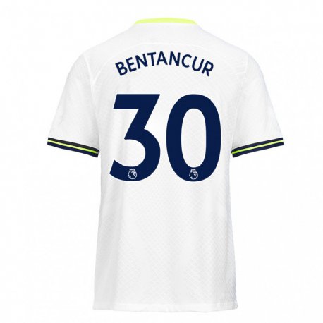Kandiny Naisten Rodrigo Bentancur #30 Valkoinen Vihreä Kotipaita 2022/23 Lyhythihainen Paita T-paita