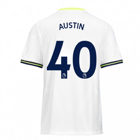 Kandiny Naisten Brandon Austin #40 Valkoinen Vihreä Kotipaita 2022/23 Lyhythihainen Paita T-paita