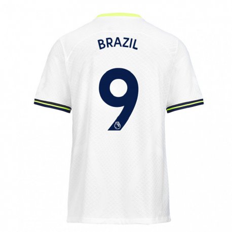 Kandiny Naisten Ellie Brazil #9 Valkoinen Vihreä Kotipaita 2022/23 Lyhythihainen Paita T-paita